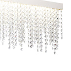 IL32866 Bano Linear Dimmable Pendant 40W LED Polished Chrome / Crystal Chain