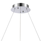 IL32860 Bano Round Dimmable Pendant 29W LED Polished Chrome / Crystal Chain
