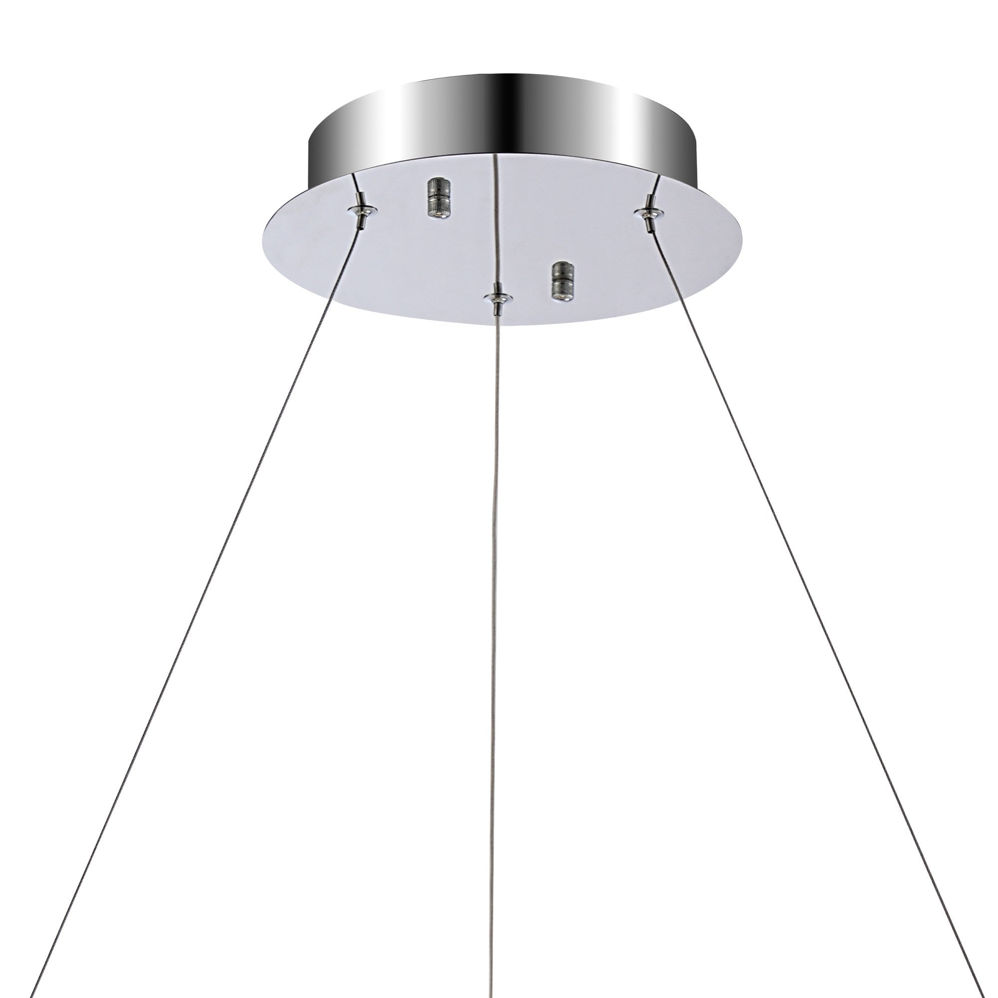 IL32860 Bano Round Dimmable Pendant 29W LED Polished Chrome / Crystal Chain