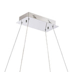 IL32864 Bano Rectangular Dimmable Pendant 40W LED Polished Chrome / Crystal Chain