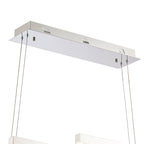 IL32867 Bano Linear 3 Light Dimmable Pendant 46W LED Polished Chrome / Crystal Chain