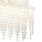 IL32867 Bano Linear 3 Light Dimmable Pendant 46W LED Polished Chrome / Crystal Chain