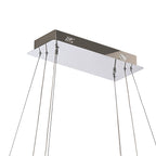 IL32865 Bano Rectangular 2 Tier Dimmable Pendant 65W LED Polished Chrome / Crystal Chain