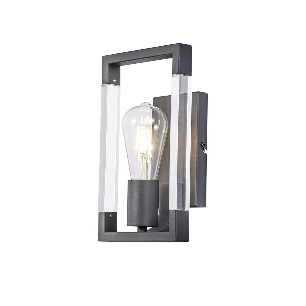 IL32855 Canto Wall Lamp 1 Light E27 Graphite/Acrylic