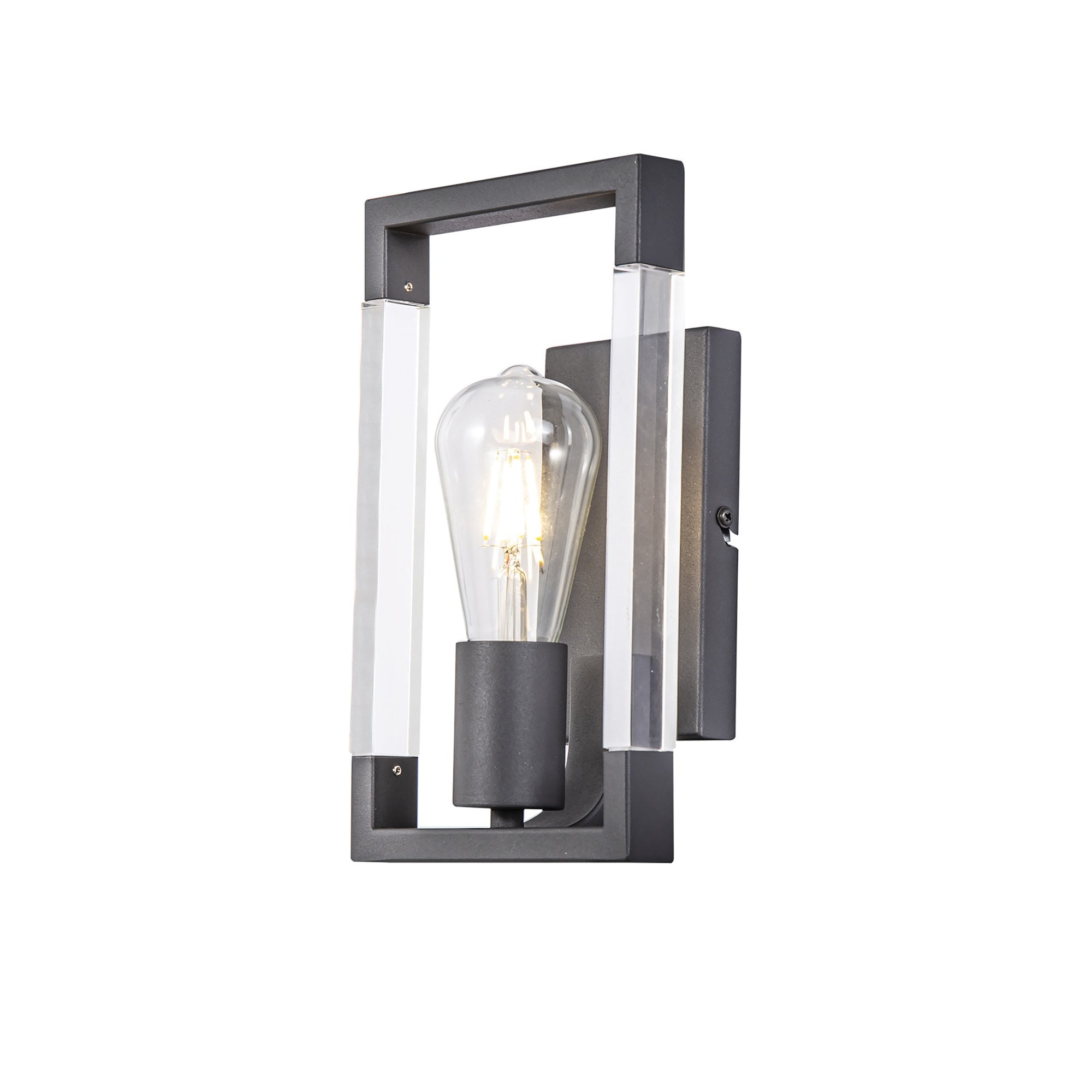 IL32855 Canto Wall Lamp 1 Light E27 Graphite/Acrylic