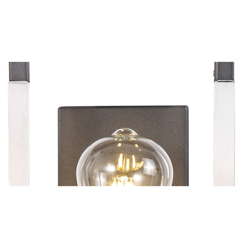 IL32855 Canto Wall Lamp 1 Light E27 Graphite/Acrylic