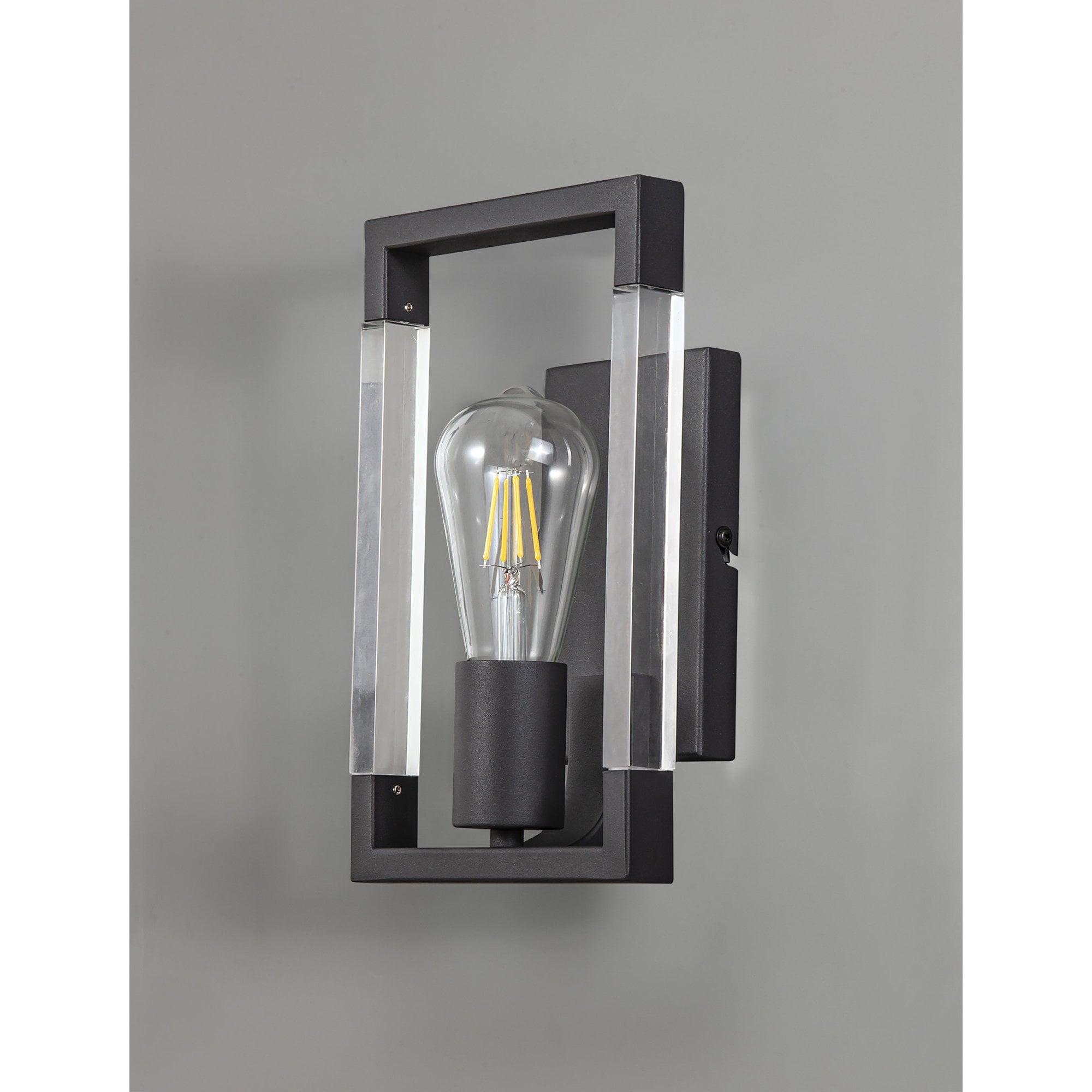 IL32855 Canto Wall Lamp 1 Light E27 Graphite/Acrylic