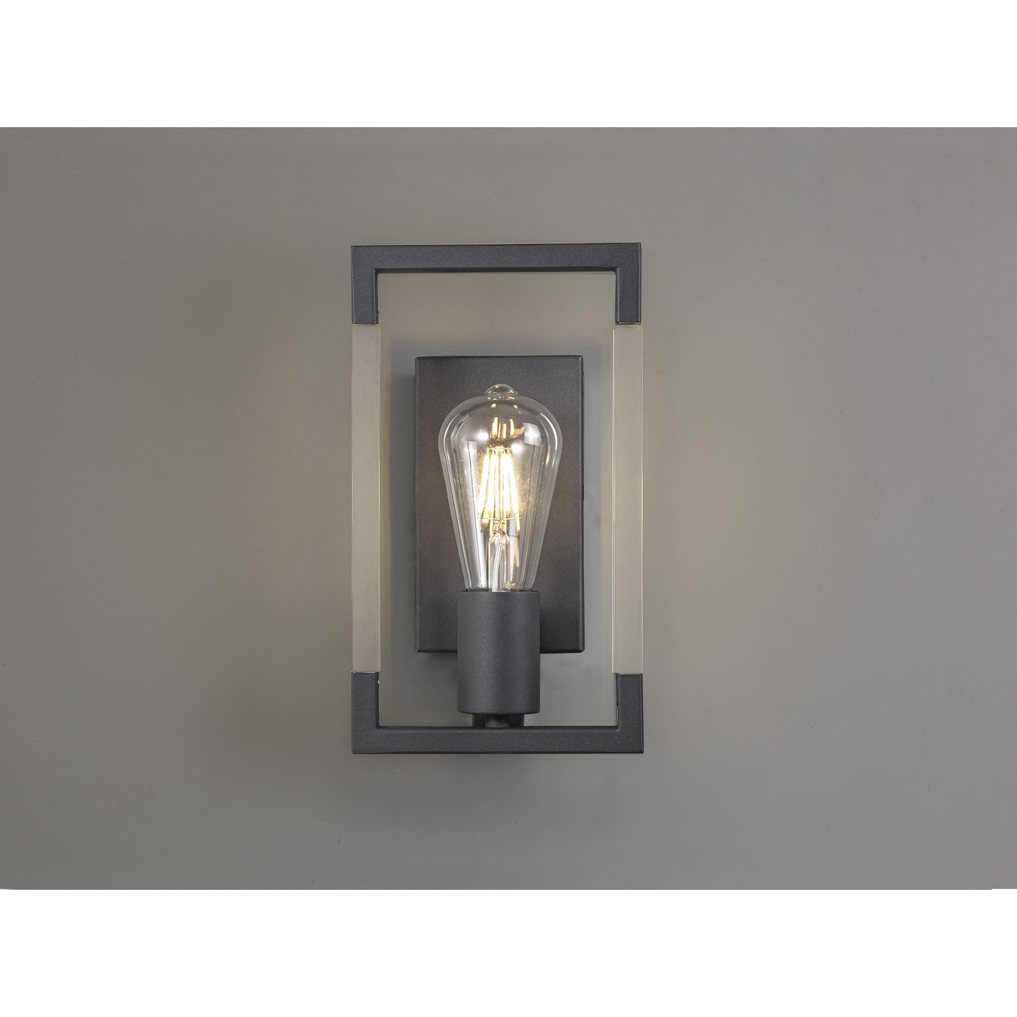 IL32855 Canto Wall Lamp 1 Light E27 Graphite/Acrylic