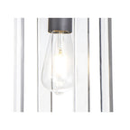 IL32851 Canto Double Rectangle Square Pendant 1 Light E27 Graphite/Acrylic