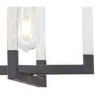 IL32852 Canto Rectangular Pendant 3 Light E27 Graphite/Acrylic