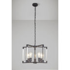 IL32854 Canto Pendant 5 Light E27 Graphite/Acrylic