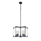 IL32854 Canto Pendant 5 Light E27 Graphite/Acrylic