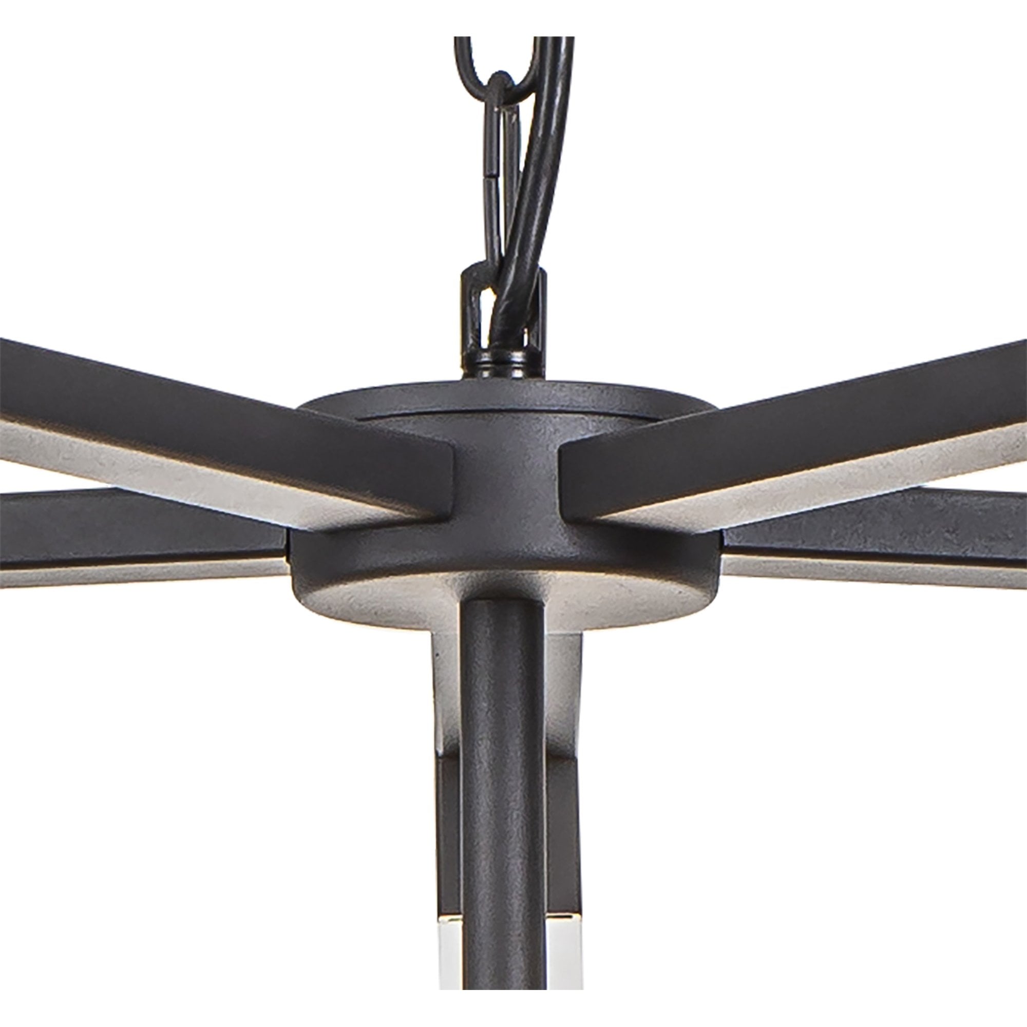 IL32854 Canto Pendant 5 Light E27 Graphite/Acrylic