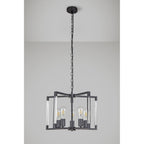 IL32854 Canto Pendant 5 Light E27 Graphite/Acrylic