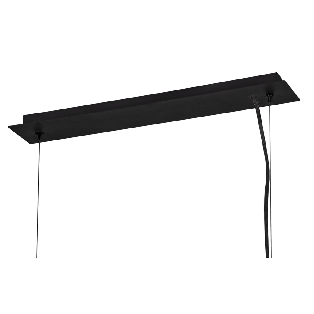 IL32853 Canto Rectangular Pendant 5 Light E27 Graphite/Acrylic