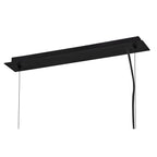 IL32853 Canto Rectangular Pendant 5 Light E27 Graphite/Acrylic