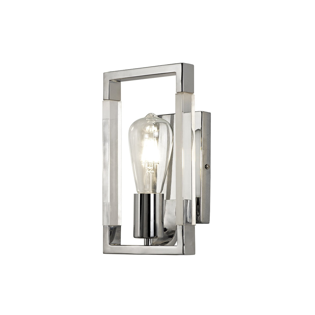 IL32784 Canto Wall Lamp 1 Light E27 Polished Nickel/Acrylic