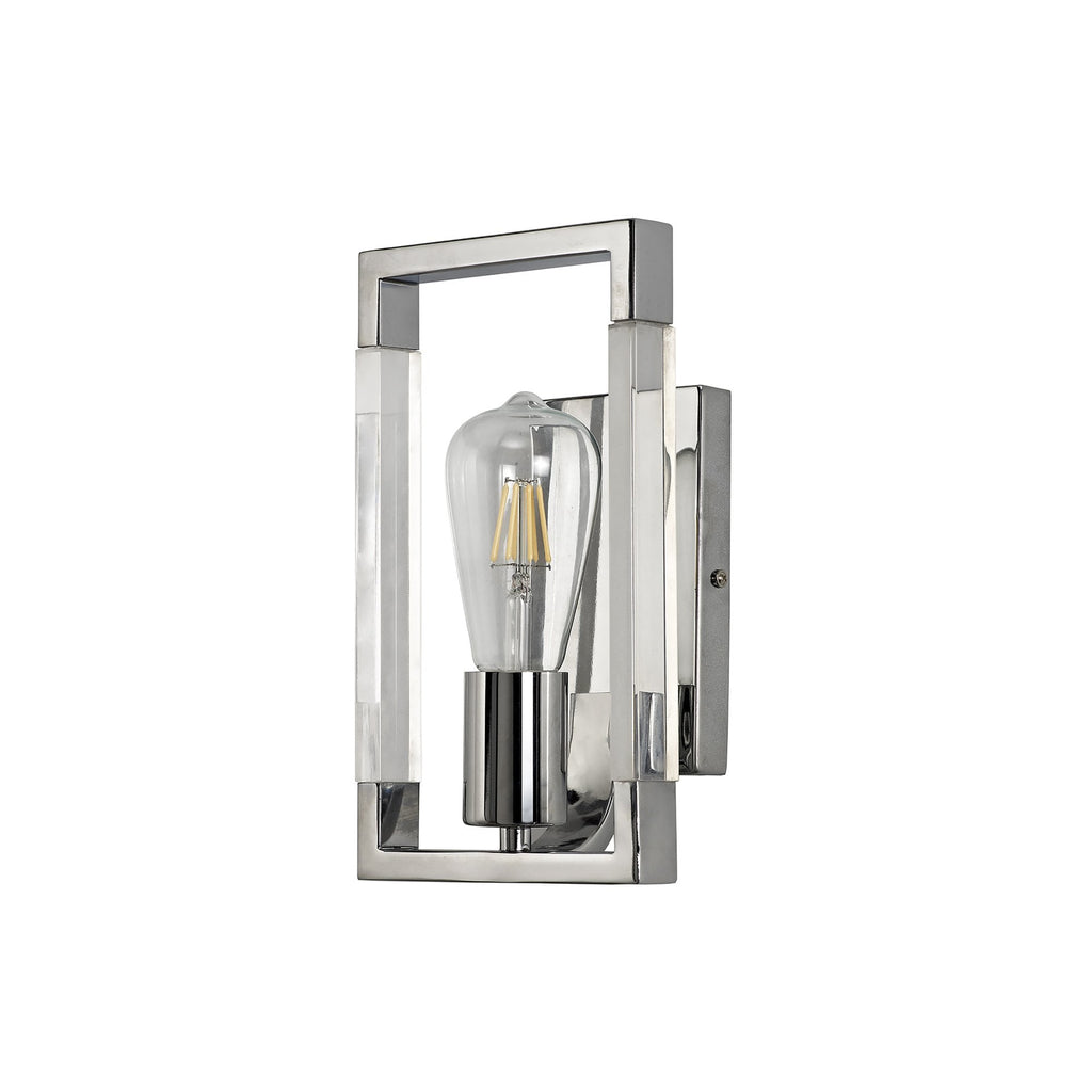IL32784 Canto Wall Lamp 1 Light E27 Polished Nickel/Acrylic