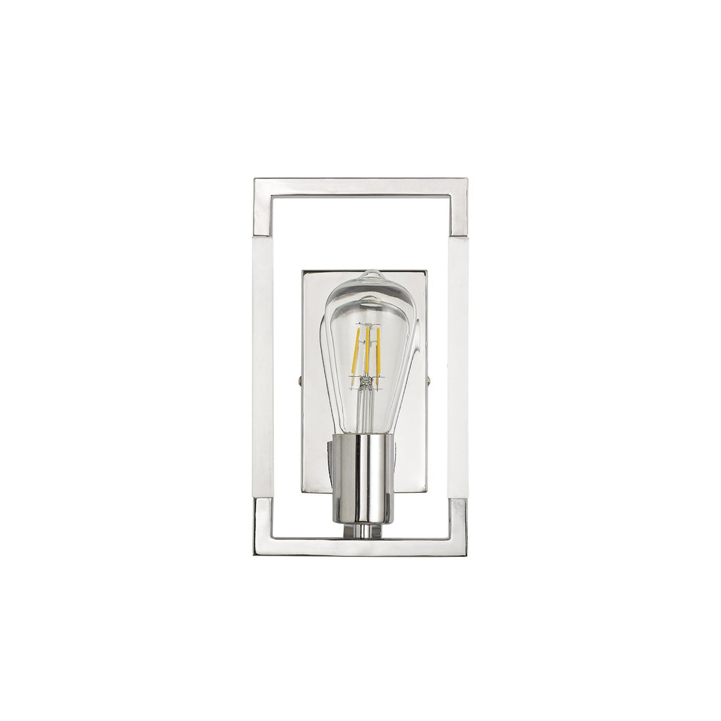 IL32784 Canto Wall Lamp 1 Light E27 Polished Nickel/Acrylic