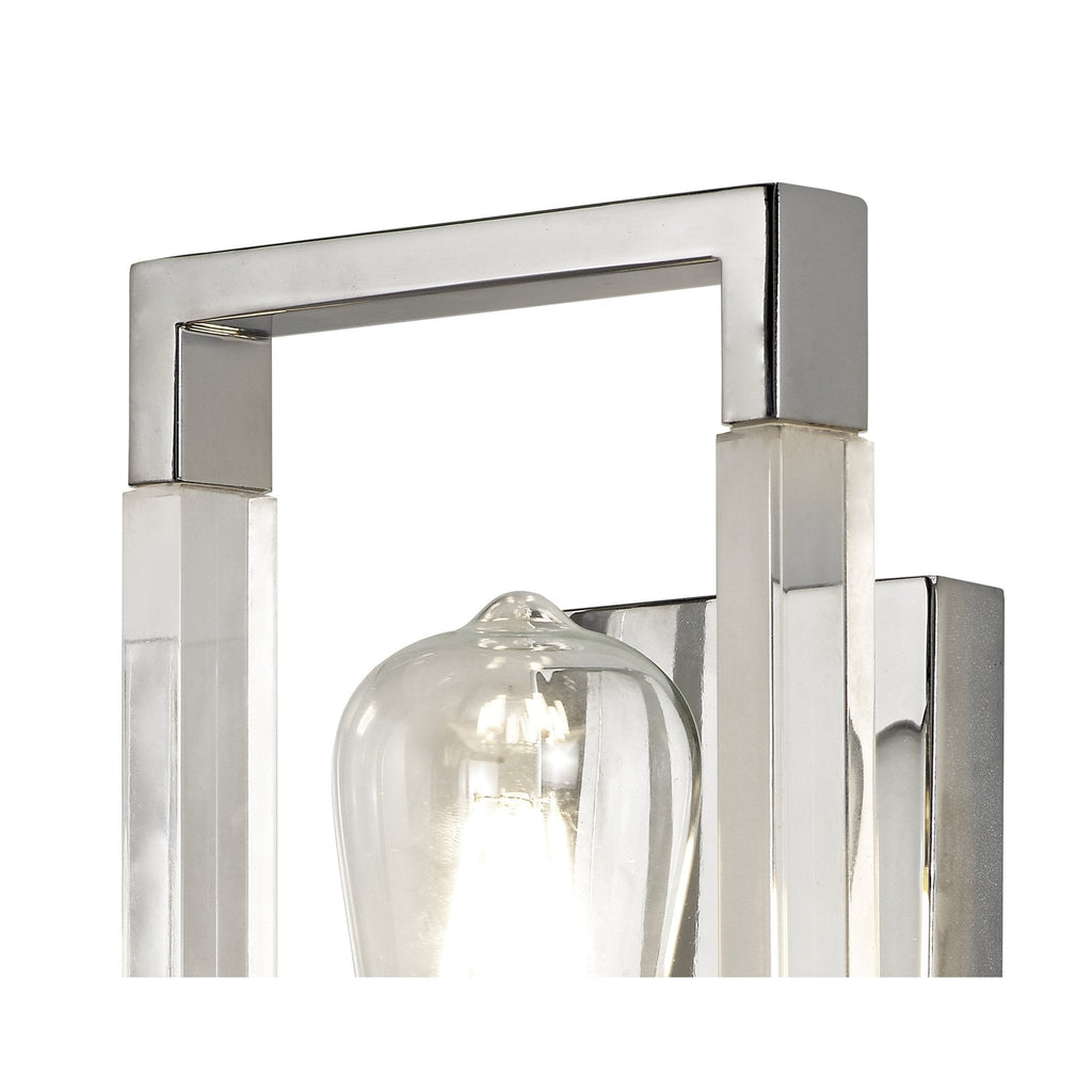 IL32784 Canto Wall Lamp 1 Light E27 Polished Nickel/Acrylic