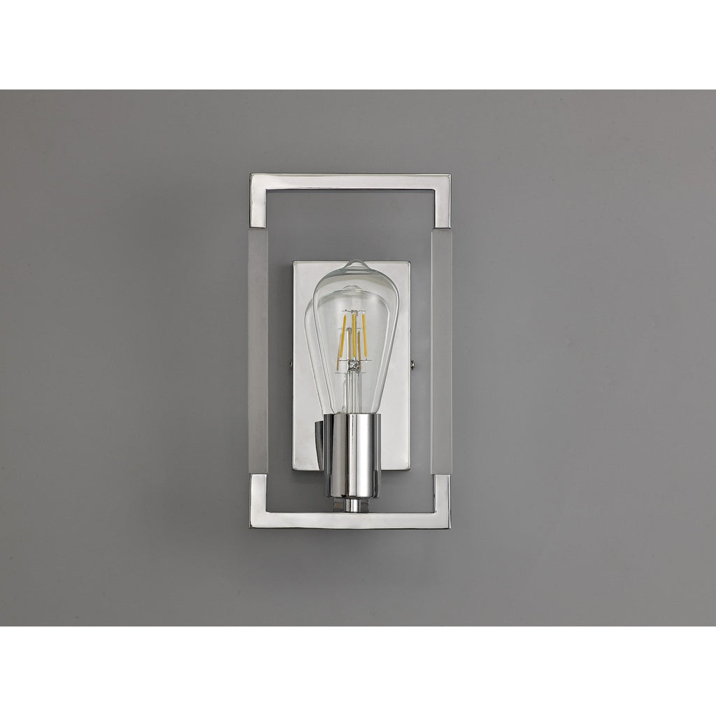 IL32784 Canto Wall Lamp 1 Light E27 Polished Nickel/Acrylic