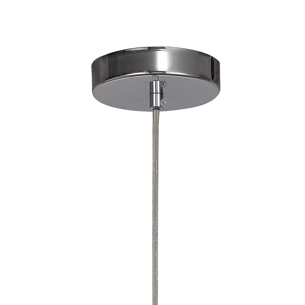 IL32781 Canto Double Rectangle Square Pendant 1 Light E27 Polished Nickel/Acrylic