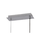 IL32782 Canto Rectangular Pendant 3 Light E27 Polished Nickel/Acrylic