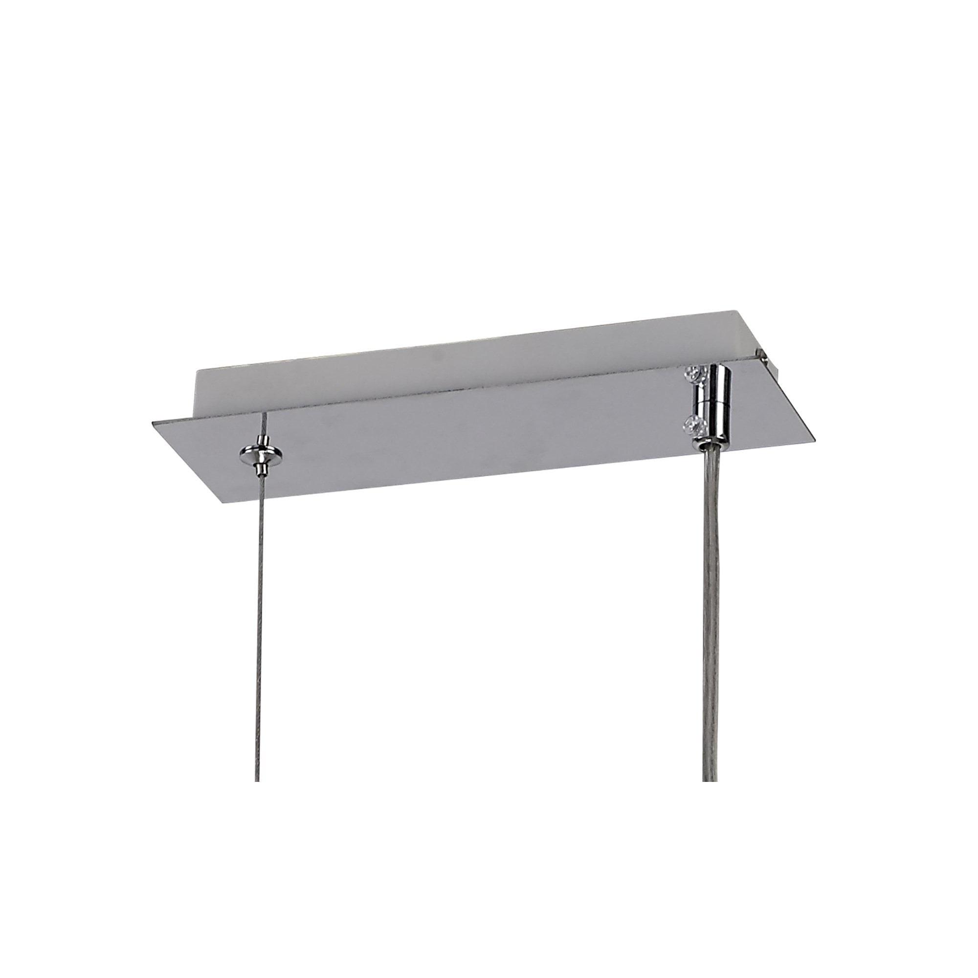 IL32782 Canto Rectangular Pendant 3 Light E27 Polished Nickel/Acrylic