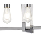 IL32782 Canto Rectangular Pendant 3 Light E27 Polished Nickel/Acrylic