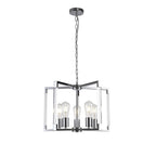 IL32783 Canto Pendant 5 Light E27 Polished Nickel/Acrylic