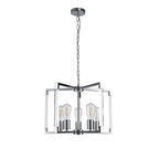 IL32783 Canto Pendant 5 Light E27 Polished Nickel/Acrylic