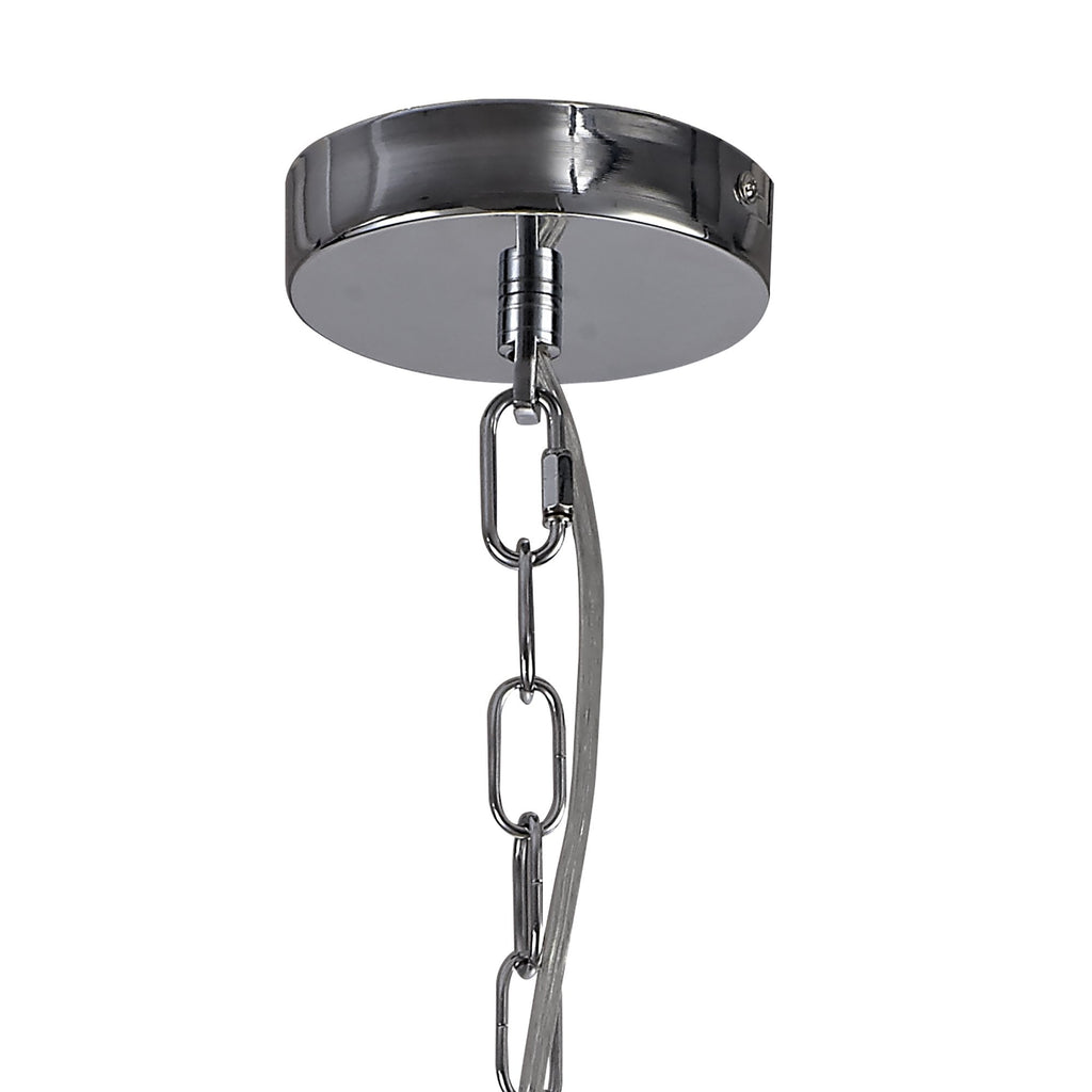 IL32783 Canto Pendant 5 Light E27 Polished Nickel/Acrylic