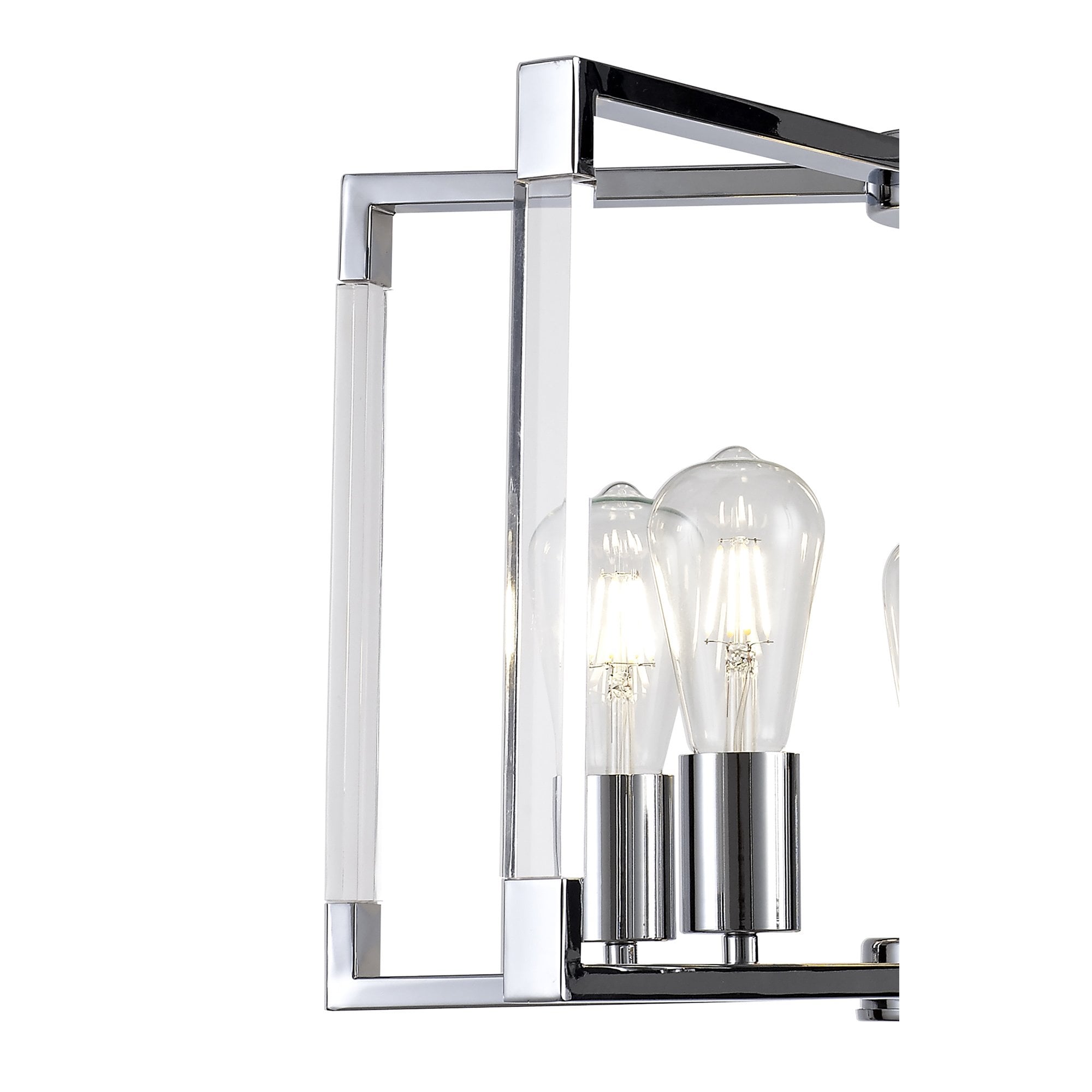 IL32783 Canto Pendant 5 Light E27 Polished Nickel/Acrylic