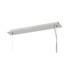 IL32785 Canto Rectangular Pendant 5 Light E27 Polished Nickel/Acrylic