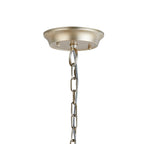 IL31844 Celine Pendant Chandelier 5 Light E14 Aged Silver/Clear Crystal