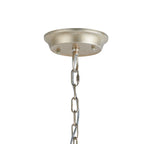 IL31850 Celine Pendant Sphere 5 Light E14 Aged Silver/Clear Crystal