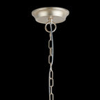 IL31846 Celine Pendant Chandelier 12 Light E14 Aged Silver/Clear Crystal