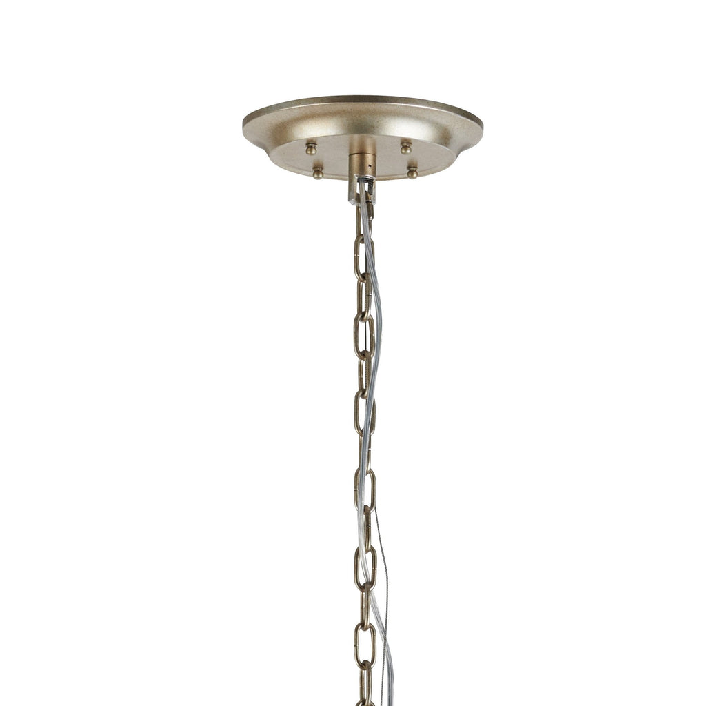 IL31848 Celine Pendant Chandelier 28 Light E14 Aged Silver/Clear Crystal