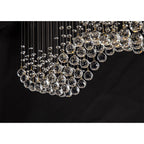 IL31381 Colorado Rectangular Pendant Line 4 Light GU10 French Gold/Crystal