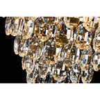IL32807AB Coniston Wall Lamp 1 Light E14 Antique Brass/Crystal