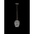 IL32839AB Coniston Pendant 5 Layer 1 Light E27 Antique Brass/Crystal
