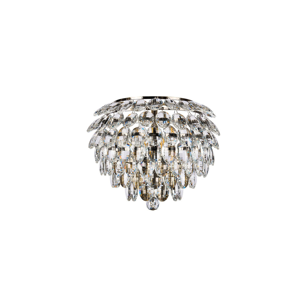 IL32829AB Coniston Wall Lamp 2 Light E14 Antique Brass/Crystal