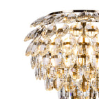 IL32829AB Coniston Wall Lamp 2 Light E14 Antique Brass/Crystal