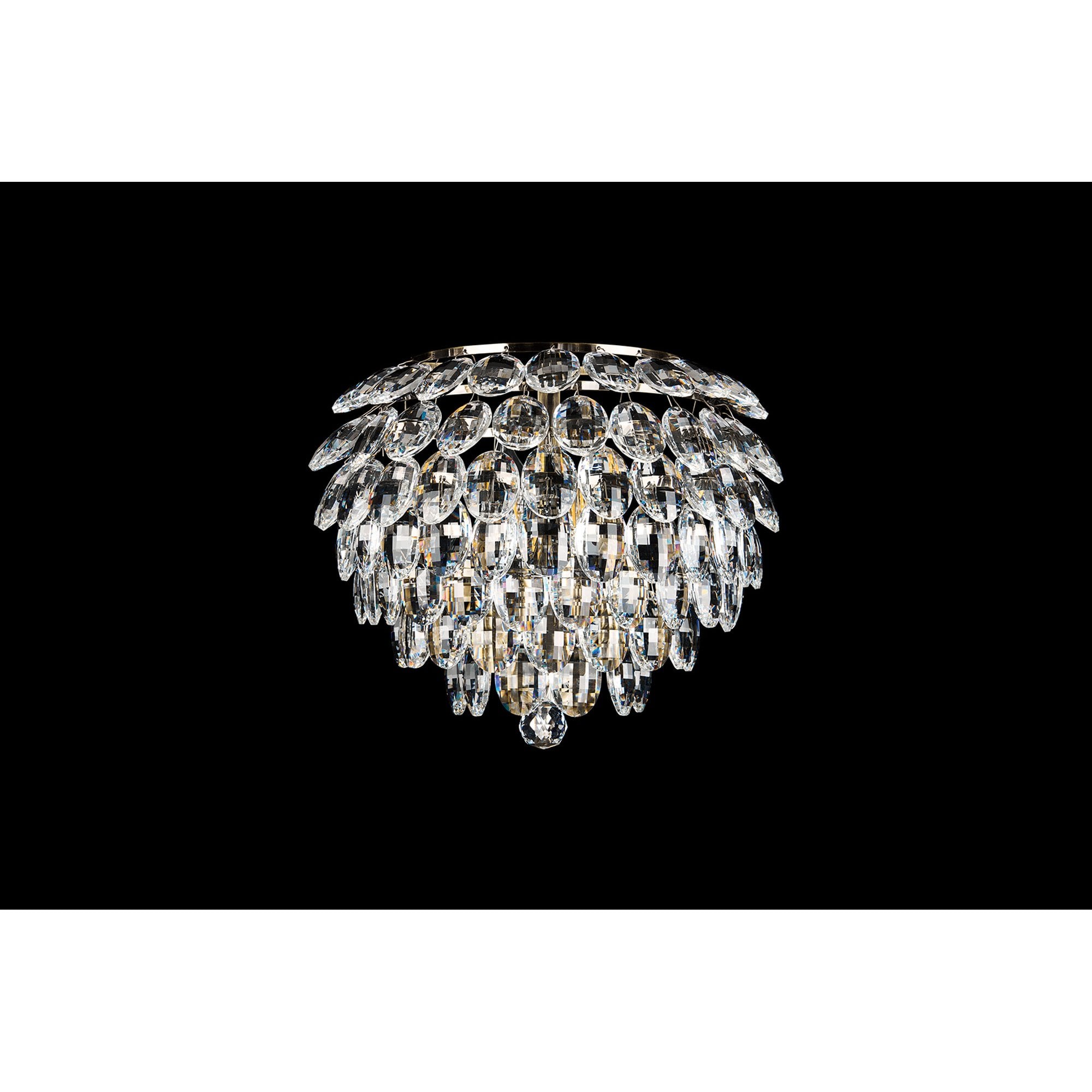 IL32829AB Coniston Wall Lamp 2 Light E14 Antique Brass/Crystal