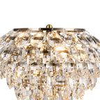 IL32836AB Coniston Table Lamp 2 Light E14 Antique Brass/Crystal