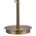 IL32836AB Coniston Table Lamp 2 Light E14 Antique Brass/Crystal