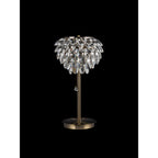 IL32836AB Coniston Table Lamp 2 Light E14 Antique Brass/Crystal