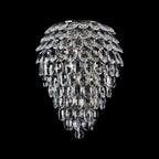 IL32911AB Coniston Tall Wall Lamp 4 Light E14 Antique Brass/Crystal
