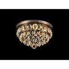 IL32816AB Coniston Flush Ceiling 3 Light E14 Antique Brass/Crystal
