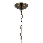 IL32803AB Coniston Pendant 3 Light E14 Antique Brass/Crystal